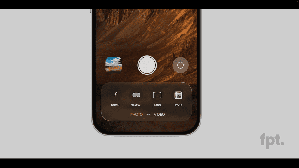 FrontPageTech iOS 19 camera redesign render